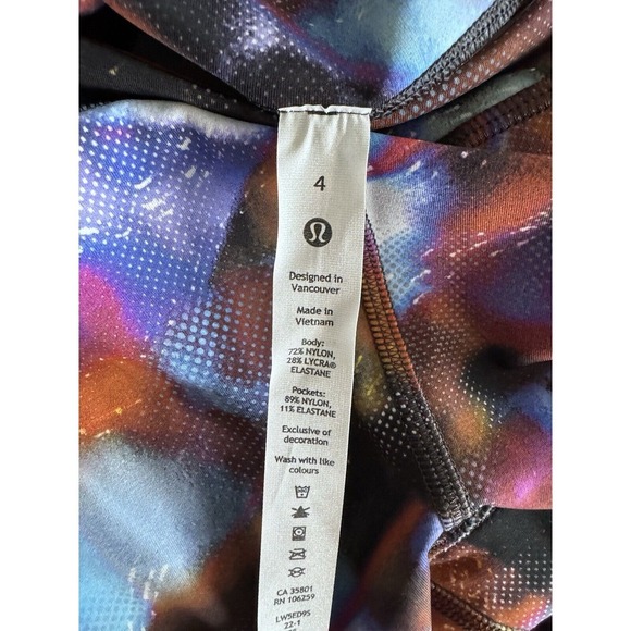 New Lululemon Power Thru Tight 25" Legging HYDM Hyper Drift Multi Size 4 NWT - Picture 6 of 11